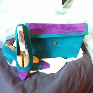 Vintage Bally Purse and Heels Set